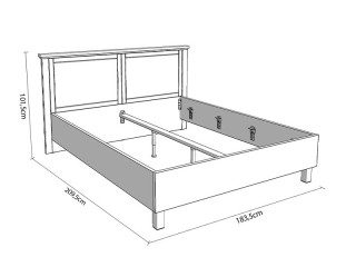 Брачен кревет ВАЛЕНСИА 160 
