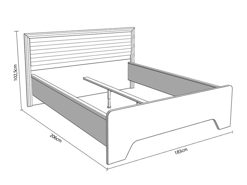 Брачен кревет НАРБОНА 160 